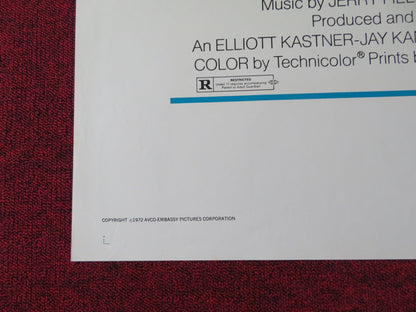 THE NIGHTCOMERS FOLDED US ONE SHEET POSTER MARLON BRANDO STEPHANIE BEACHAM 1972 Rendezvous Cinema Movie posters