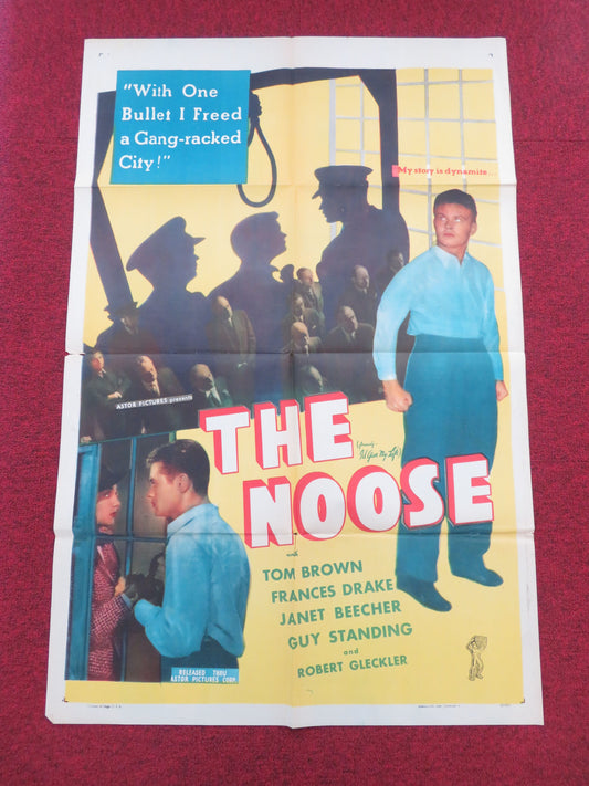 The Noose Folded US One Sheet Poster Tom Brown Frances Drake 1947 Movie posters