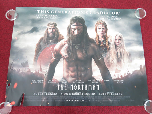 The Northman UK Quad Rolled Poster Alexander Skarsgard Nicole Kidman 2022 Movie posters