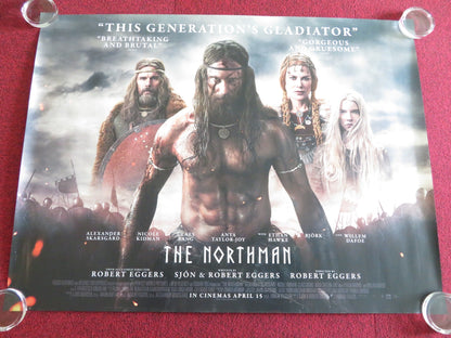 THE NORTHMAN UK QUAD ROLLED POSTER ALEXANDER SKARSGARD NICOLE KIDMAN 2022 Rendezvous Cinema Movie posters