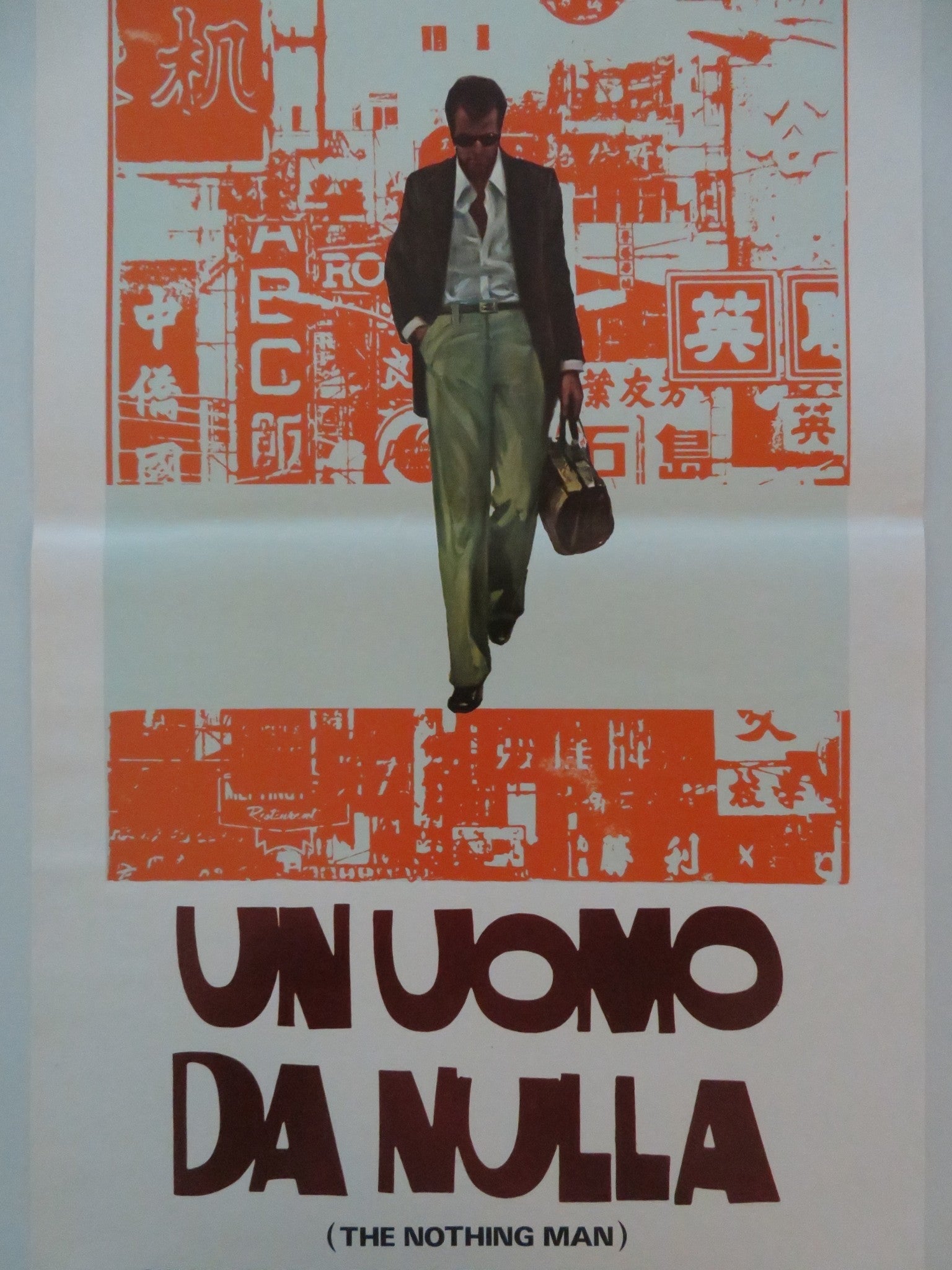 THE NOTHING MAN ITALIAN LOCANDINA POSTER SANDRO MORETTI MONICA STREBEL 1977 Movie posters