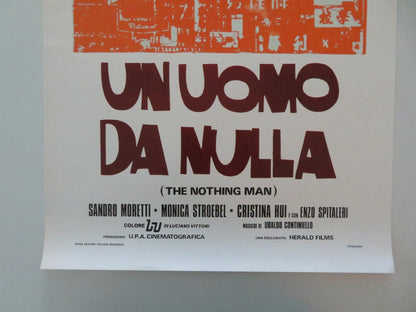 THE NOTHING MAN ITALIAN LOCANDINA POSTER SANDRO MORETTI MONICA STREBEL 1977 Movie posters