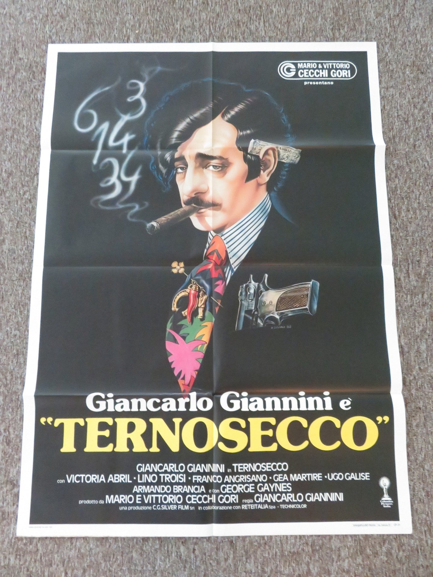 THE NUMBERS GAME ITALIAN 2 FOGLIO POSTER GIANCARLO GIANNINI VICTORIA ABRIL 1987 Rendezvous Cinema Movie posters