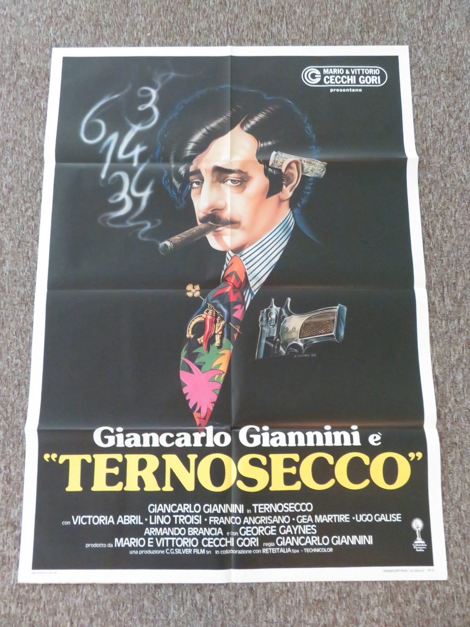 THE NUMBERS GAME ITALIAN 2 FOGLIO POSTER GIANCARLO GIANNINI VICTORIA ABRIL 1987 Rendezvous Cinema Movie posters