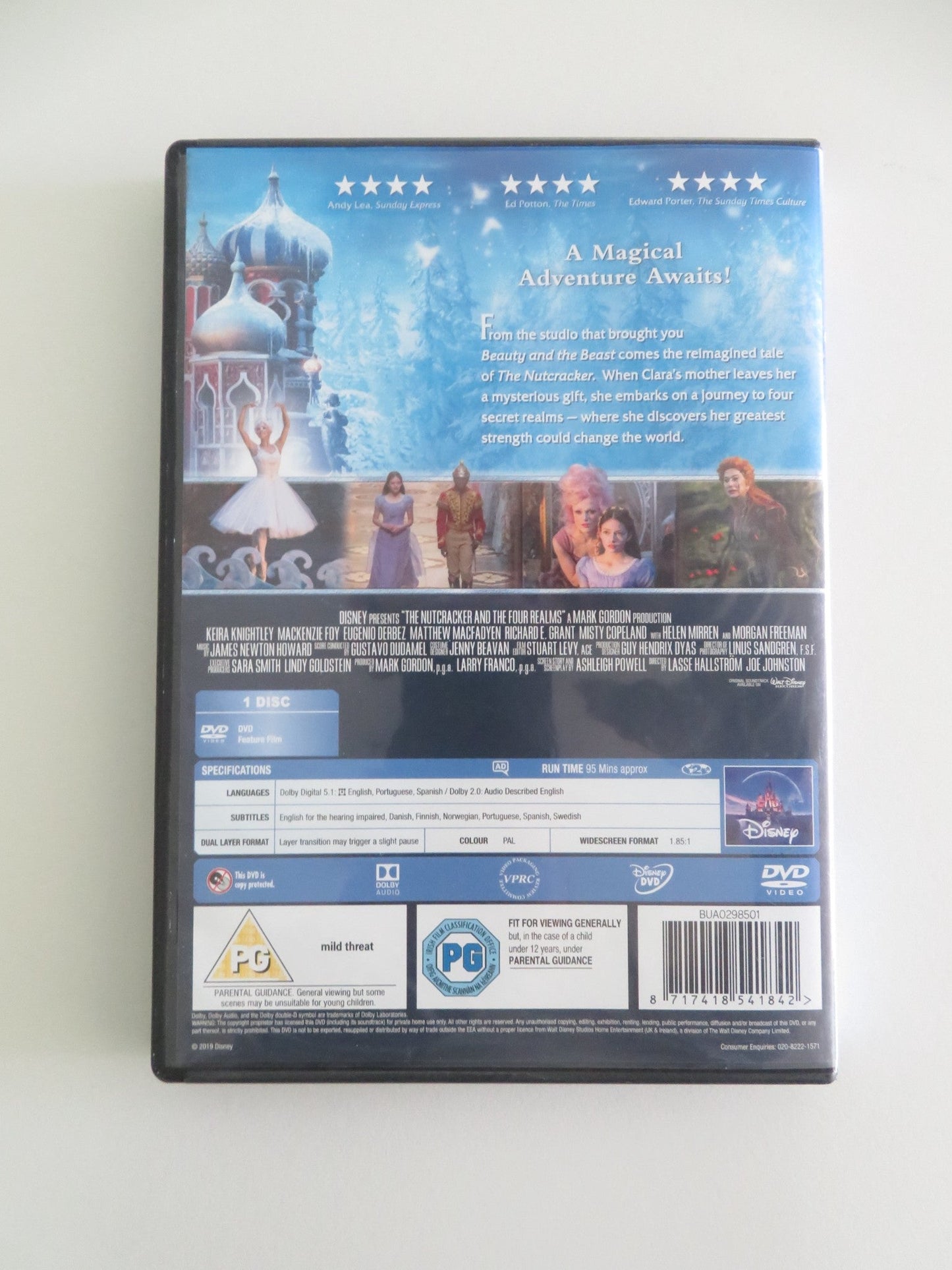 THE NUTCRACKER AND THE FOUR REALMS (DVD) DISNEY MACKENZIE FOY 2018 REGION 2 Movie posters