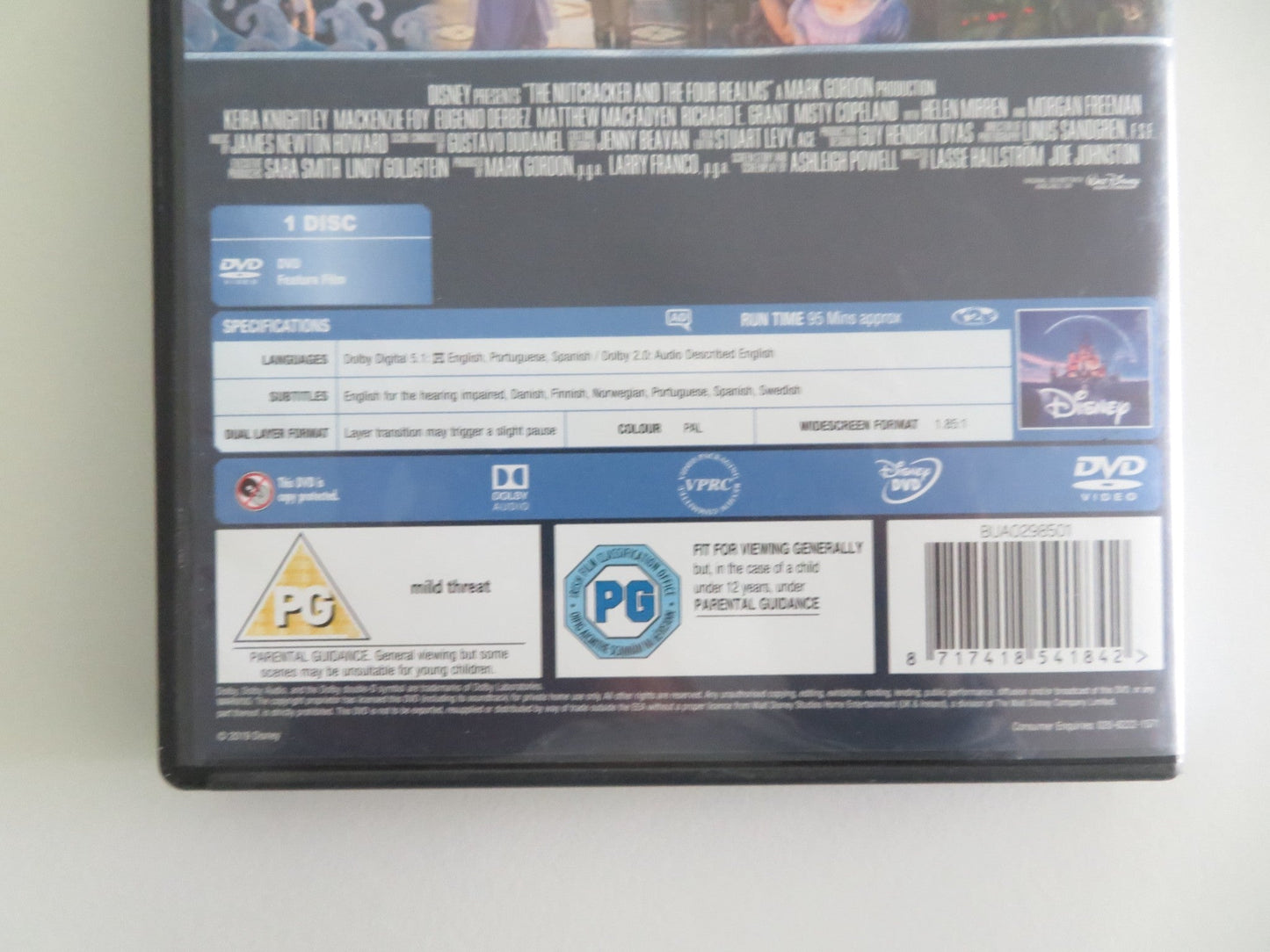 THE NUTCRACKER AND THE FOUR REALMS (DVD) DISNEY MACKENZIE FOY 2018 REGION 2 Movie posters