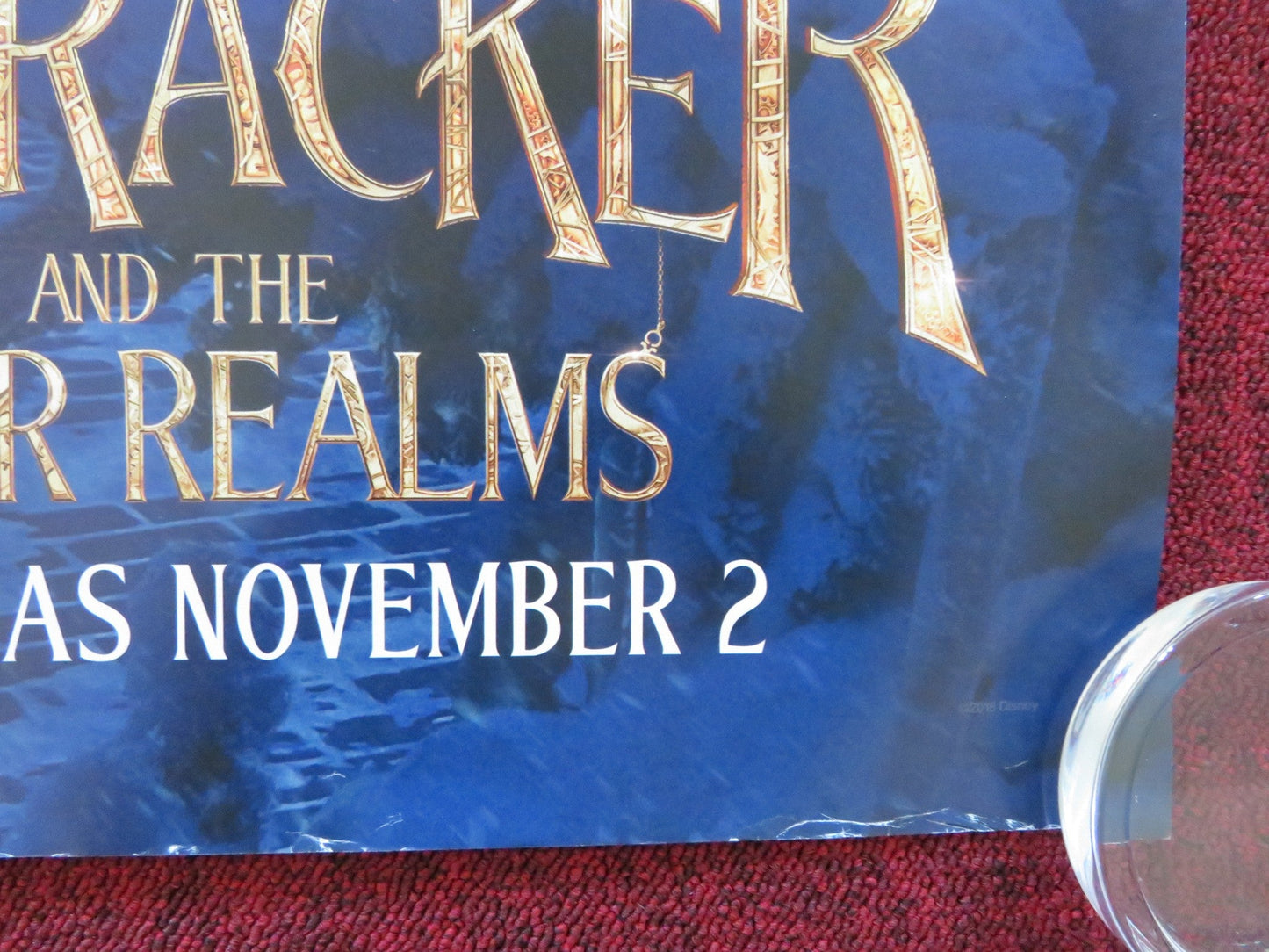 THE NUTCRACKER AND THE FOUR REALMS UK QUAD ROLLED POSTER M. FOY SWEET 2018 Rendezvous Cinema Movie posters