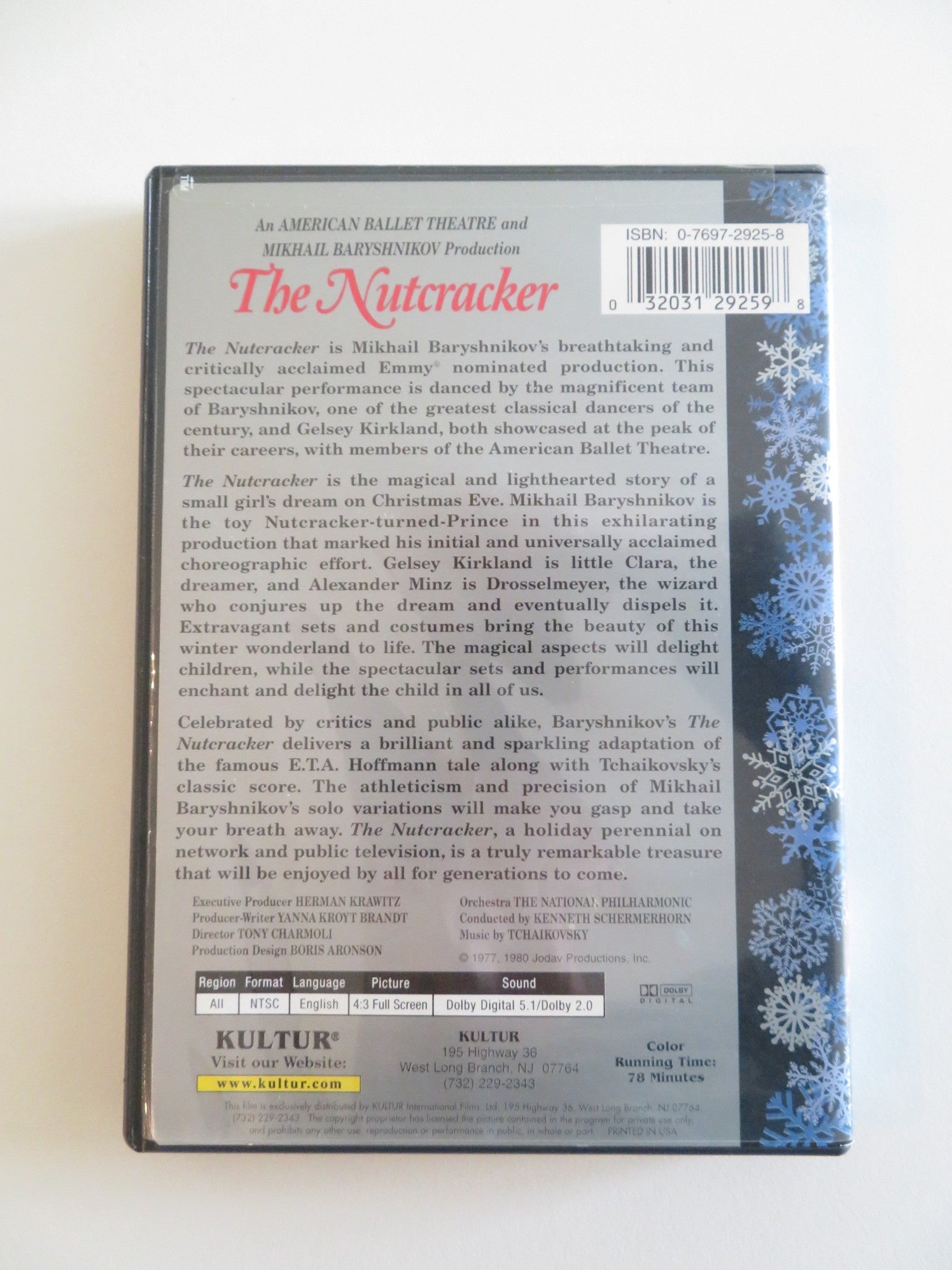 THE NUTCRACKER (DVD) MIKHAIL BARYSHNIKOV GELSEY KIRKLAND 1977 REGION 0 Rendezvous Cinema Movie posters