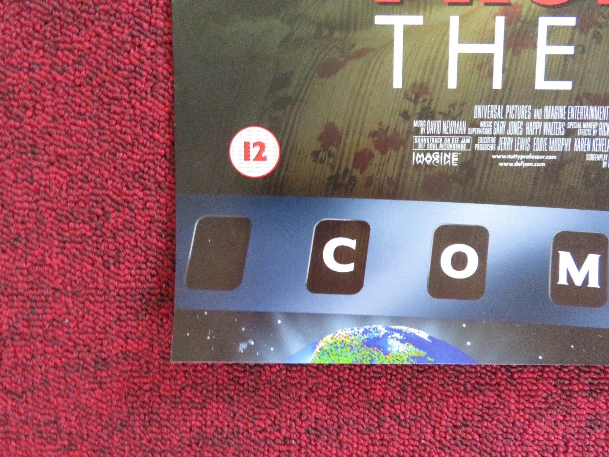 THE NUTTY PROFESSOR II: THE KLUMPS VHS VIDEO POSTER EDDIE MURPHY J. JACKSON 2000 Rendezvous Cinema Movie posters