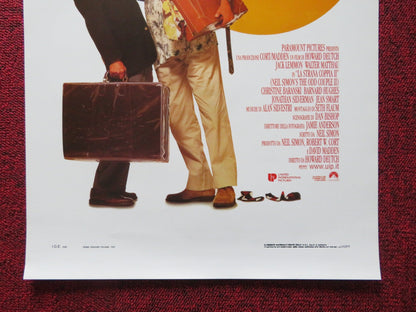 THE ODD COUPLE II ITALIAN LOCANDINA POSTER WALTER MATTHAU JACK LEMON 1998 Rendezvous Cinema Movie posters