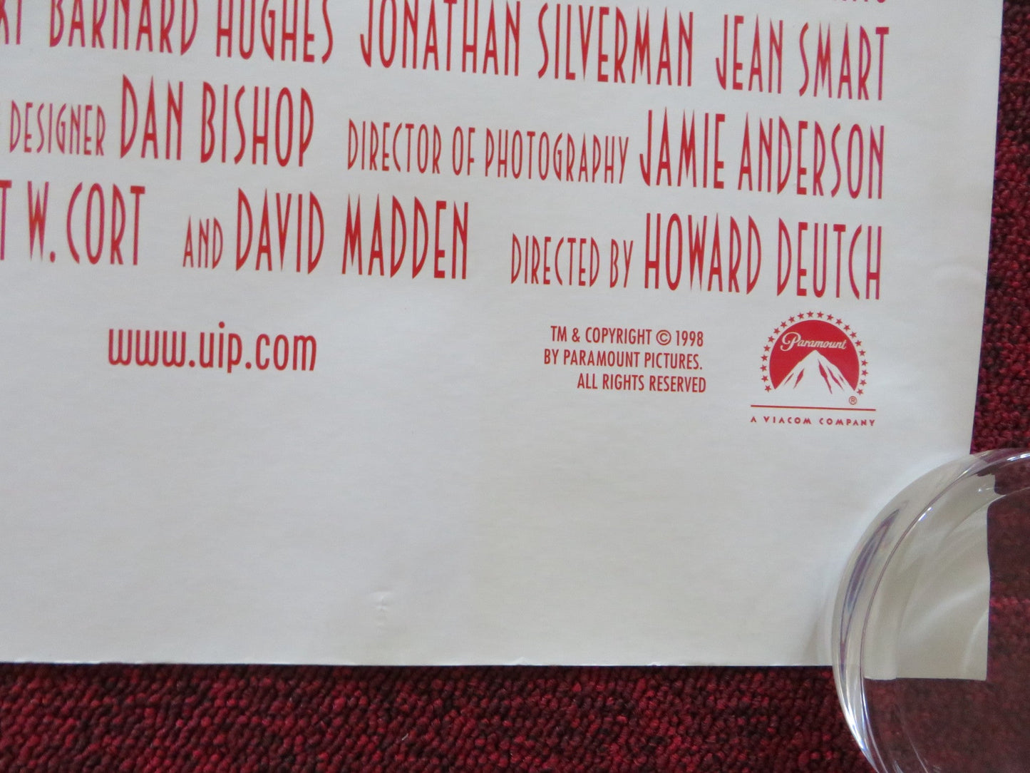 THE ODD COUPLE II UK QUAD ROLLED POSTER JACK LEMMON WALTER MATTHAU 1998 Rendezvous Cinema Movie posters