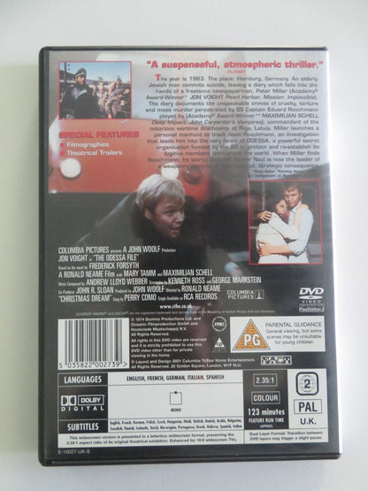 The Odessa File (DVD) Jon Voight Maximilian Schell 1974 Region 2 Movie posters