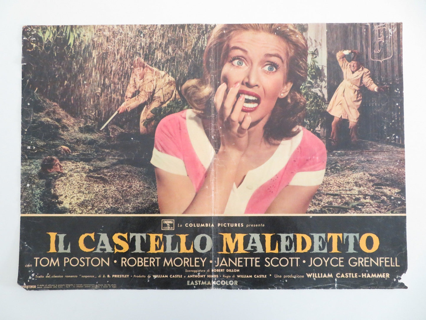 THE OLD DARK HOUSE - A ITALIAN FOTOBUSTA POSTER TOM POSTON ROBERT MORLEY 1963 Movie posters