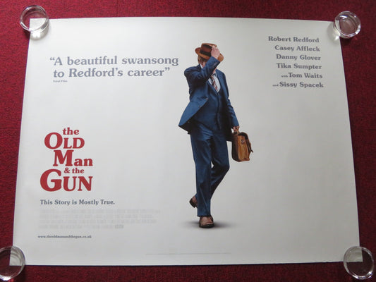 THE OLD MAN & THE GUN UK QUAD ROLLED POSTER ROBERT REDFORD CASEY AFFLECK 2018 Rendezvous Cinema Movie posters