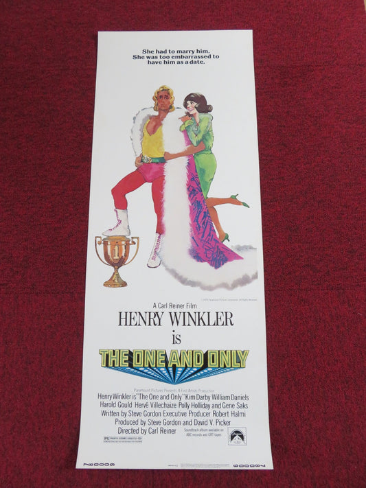 THE ONE AND ONLY US INSERT POSTER HENRY WINKLER KIN DARBY 1978 Rendezvous Cinema Movie posters
