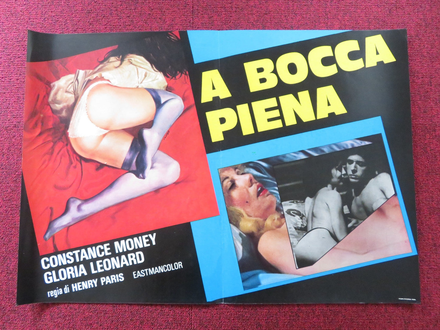 THE OPENING OF MISTY BEETHOVEN - A ITALIAN FOTOBUSTA POSTER C. MONEY GILLIS 1976 Rendezvous Cinema Movie posters