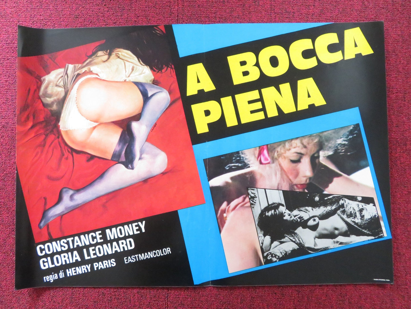 THE OPENING OF MISTY BEETHOVEN - C ITALIAN FOTOBUSTA POSTER C. MONEY GILLIS 1976 Rendezvous Cinema Movie posters