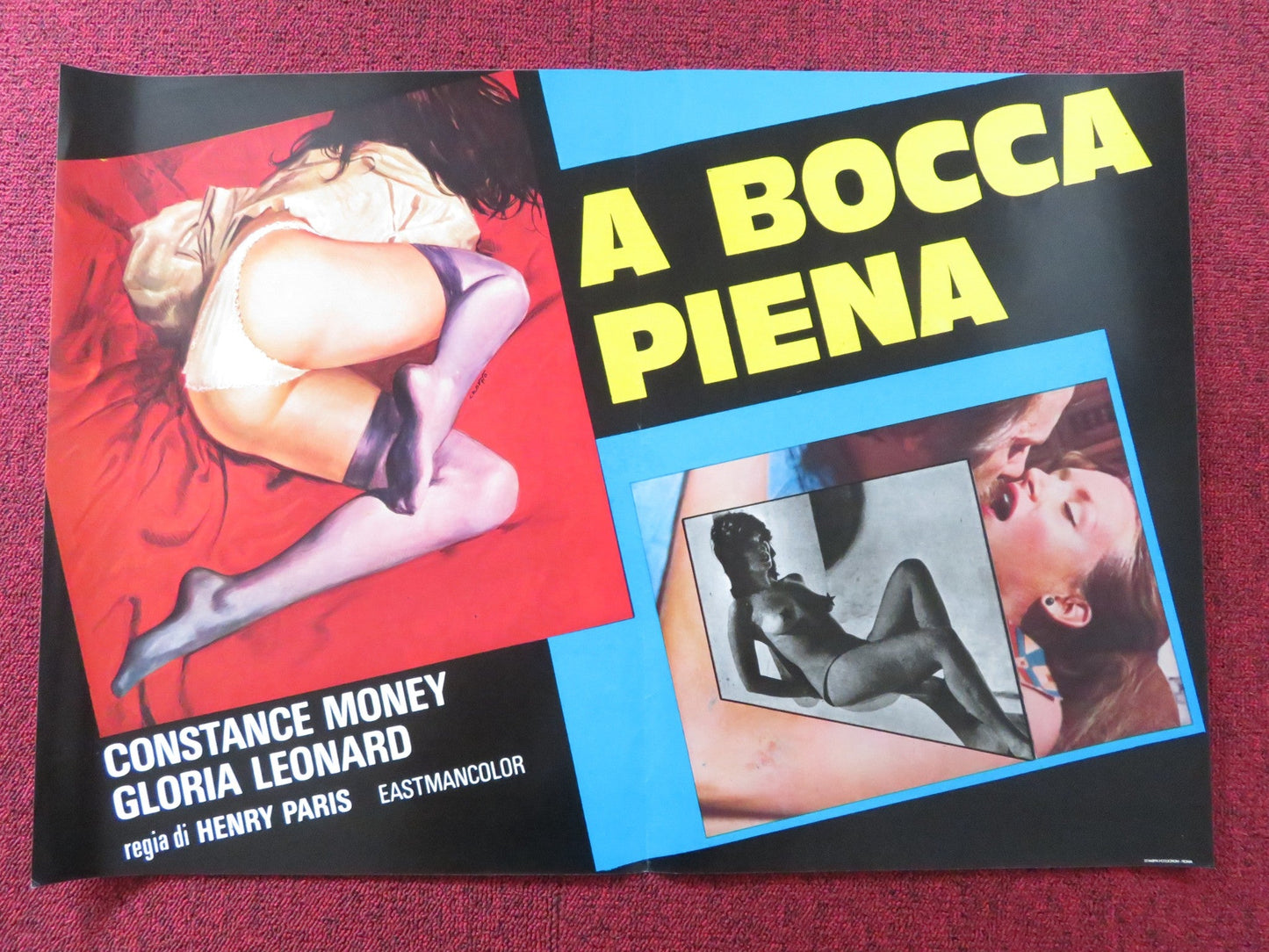 THE OPENING OF MISTY BEETHOVEN - D ITALIAN FOTOBUSTA POSTER C. MONEY GILLIS 1976 Rendezvous Cinema Movie posters