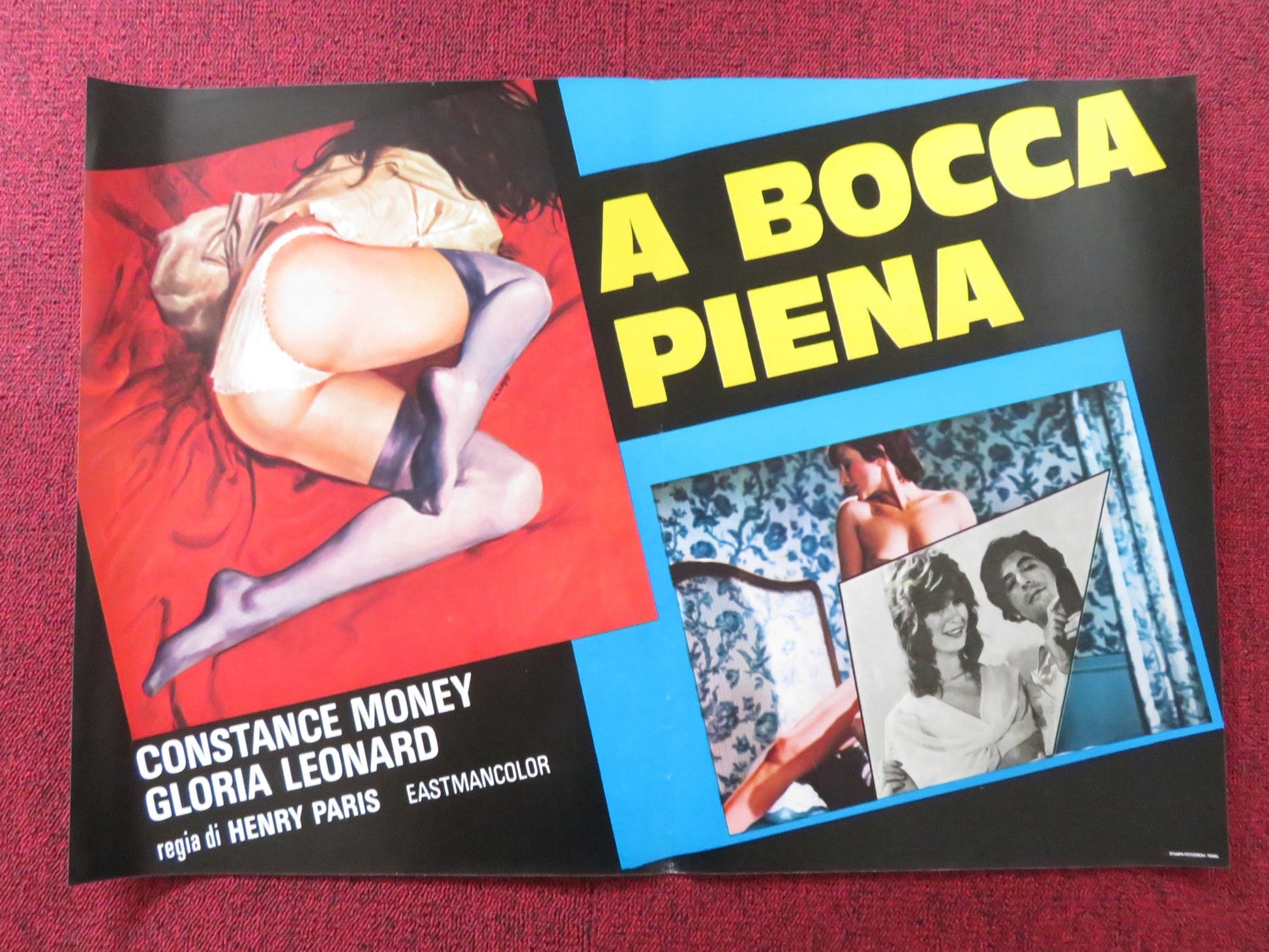 THE OPENING OF MISTY BEETHOVEN - F ITALIAN FOTOBUSTA POSTER C. MONEY GILLIS 1976 Rendezvous Cinema Movie posters