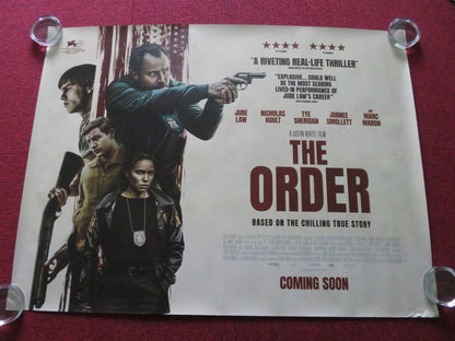 THE ORDER UK QUAD ROLLED POSTER JUDE LAW MARC MARON 2024 Rendezvous Cinema Movie posters
