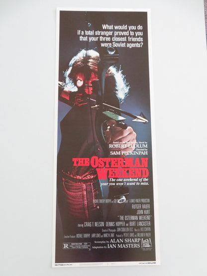 THE OSTERMAN WEEKEND US INSERT POSTER RUTGER HAUER JOHN HURT 1983 Movie posters