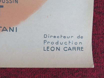 THE OSTRICH HAS TWO EGGS FRENCH POSTER ROLLED PIERRE FRESNAY SIMONE RENANT 1957 Rendezvous Cinema Movie posters