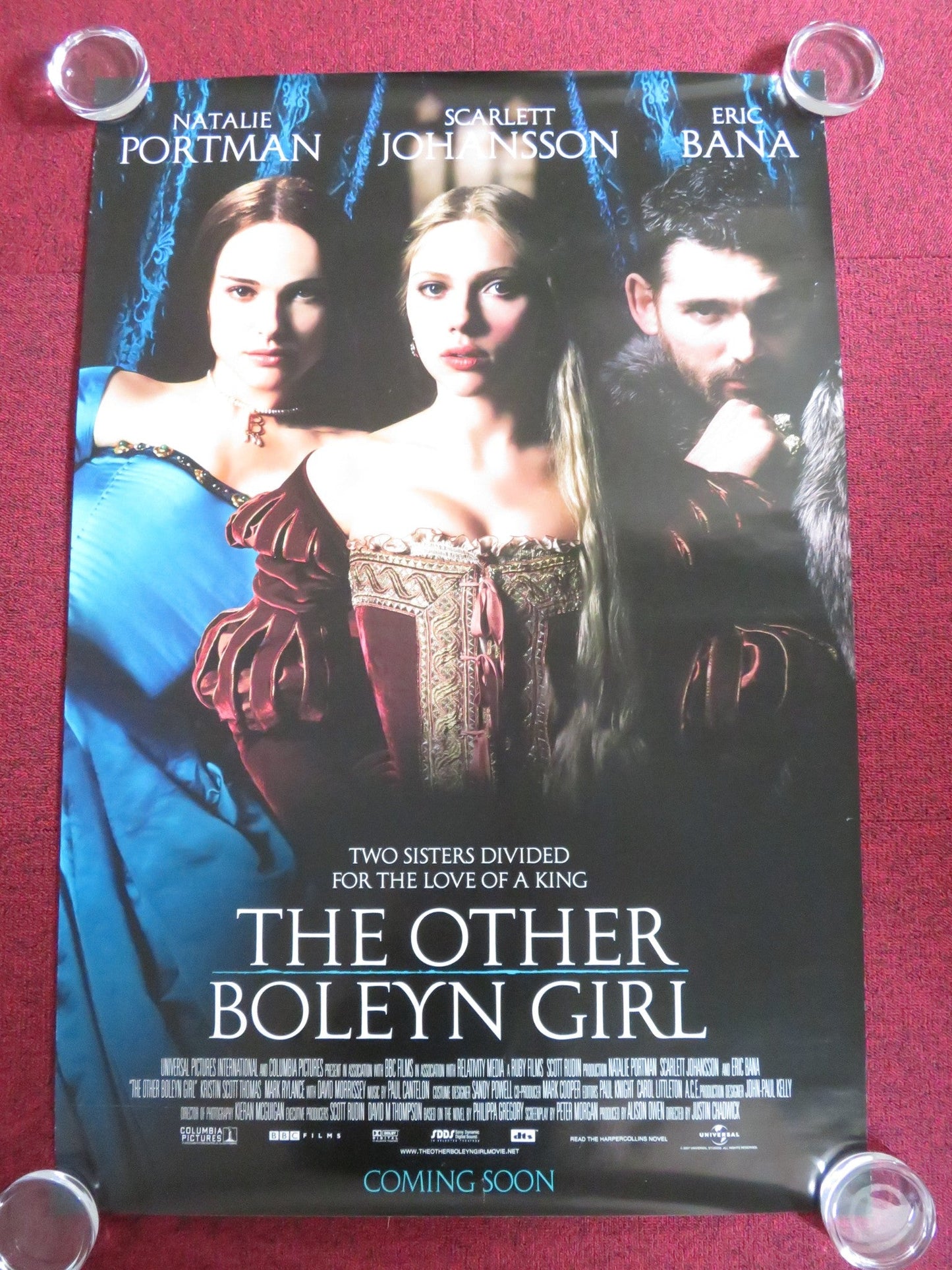 THE OTHER BOLYEYN GIRL US ONE SHEET ROLLED POSTER PORTMAN JOHANSSON 2008 Rendezvous Cinema Movie posters
