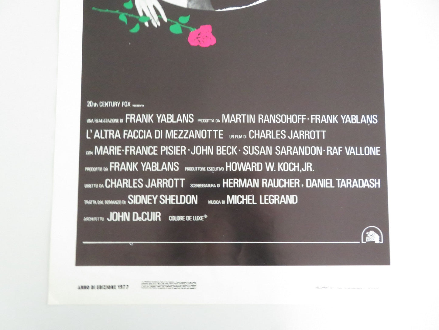 The Other Side of Midnight Italian Locandina Poster Marie - France Pisier 1977 Movie posters