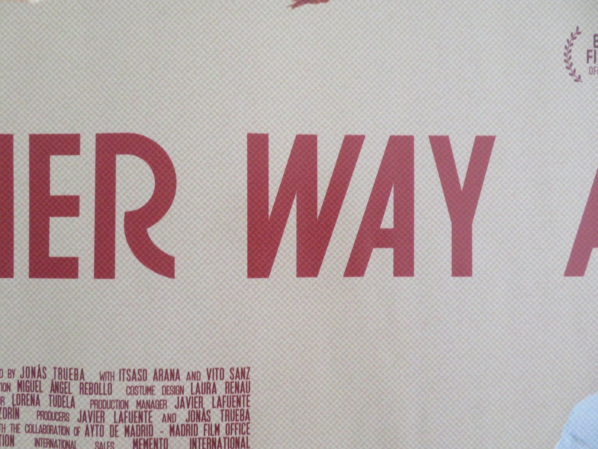 THE OTHER WAY AROUND UK QUAD ROLLED POSTER VITO SANZ ITSASO ARANA 2024 Movie posters