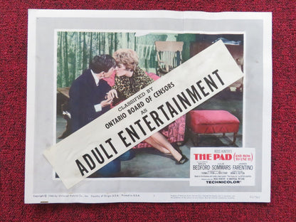THE PAD (AND HOW TO USE IT) US LOBBY CARD FULL SET BRIAN BEDFORD J. SOMMARS 1966 Rendezvous Cinema Movie posters