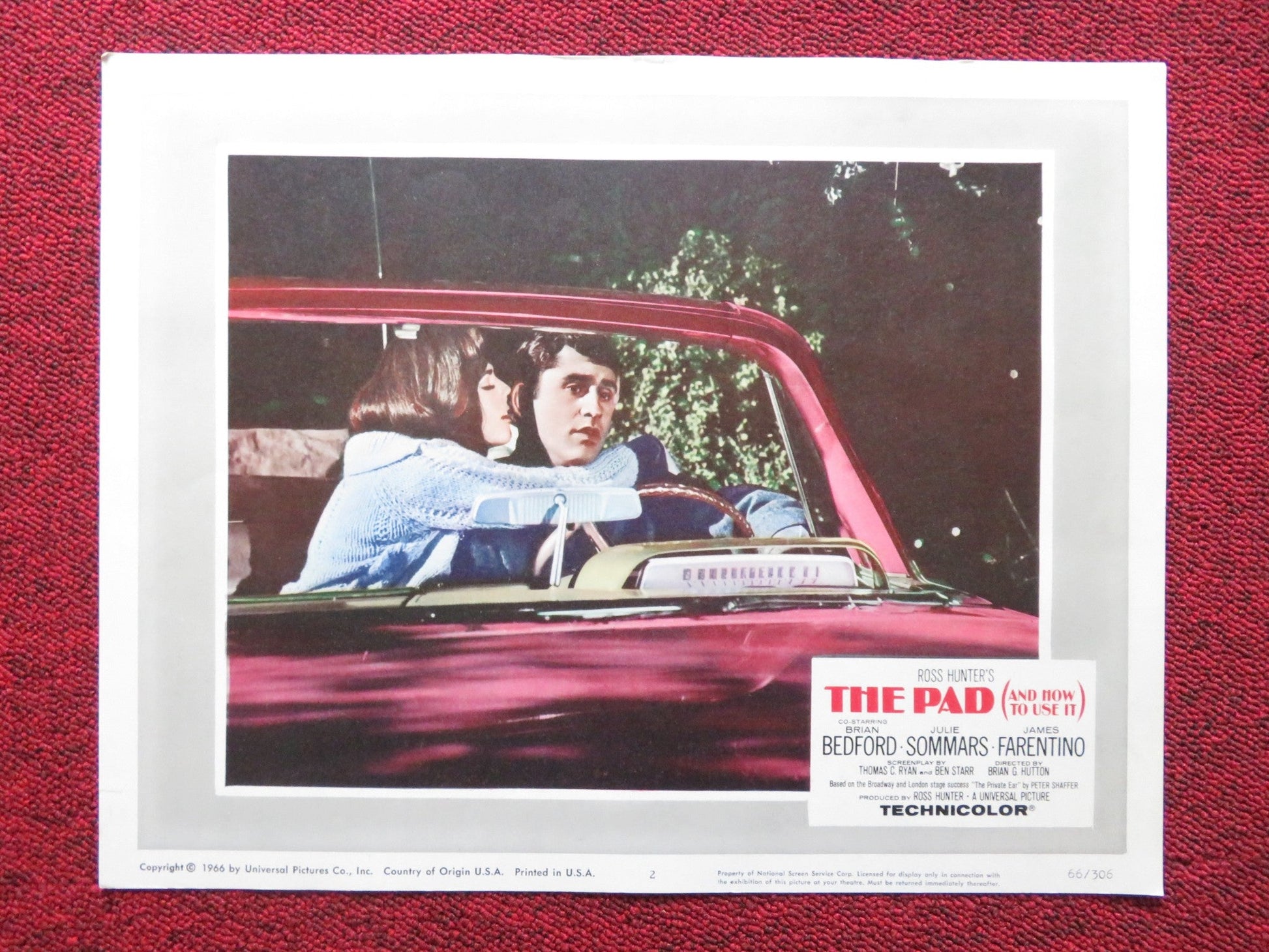 THE PAD (AND HOW TO USE IT) US LOBBY CARD FULL SET BRIAN BEDFORD J. SOMMARS 1966 Rendezvous Cinema Movie posters