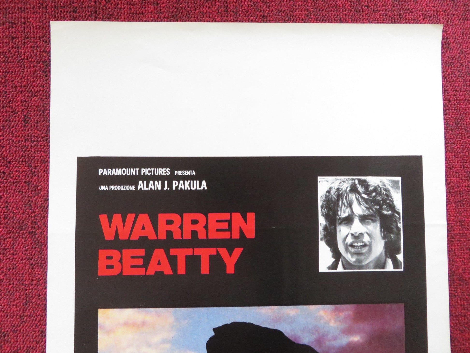THE PARALLAX VIEW ITALIAN LOCANDINA POSTER WARREN BEATTY HUME CRONYN 1975 Rendezvous Cinema Movie posters