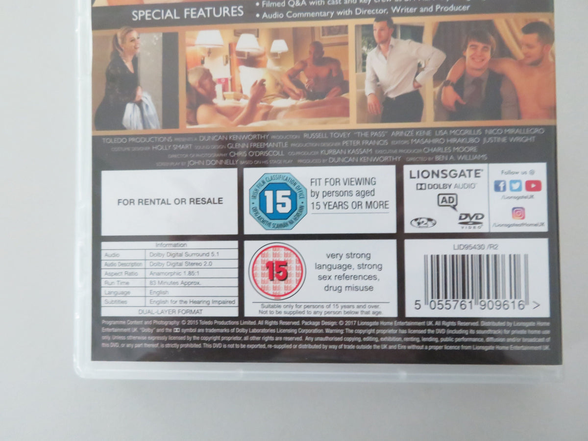 The Pass (DVD) Russell Tovey Arinzé Kene Lisa McGrillis 2016 Region 2 Movie posters