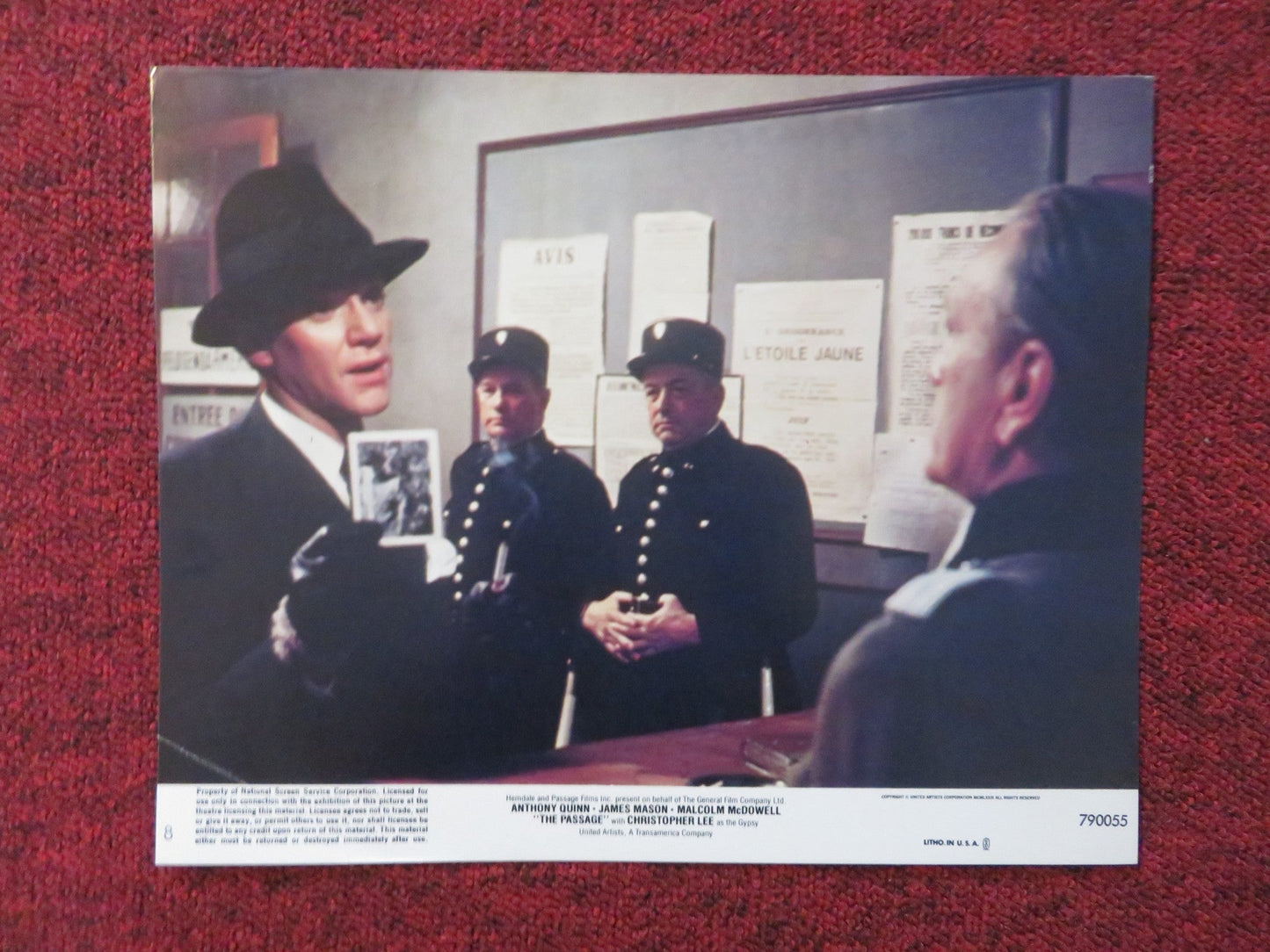 THE PASSAGE - 8 LOBBY CARD ANOTHY QUINN JAMES MASON 1979 Movie posters