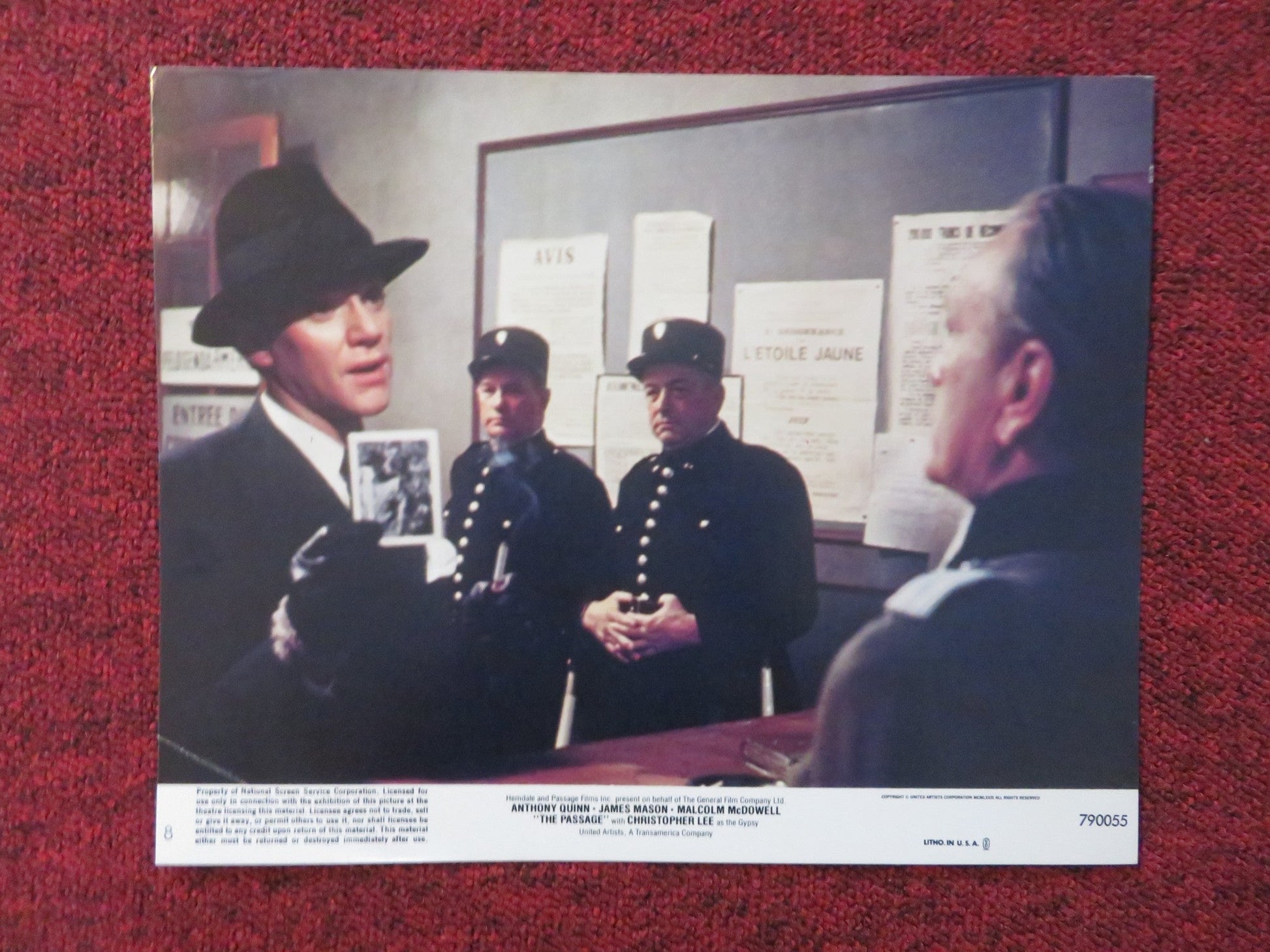 THE PASSAGE - 8 LOBBY CARD ANOTHY QUINN JAMES MASON 1979 Movie posters