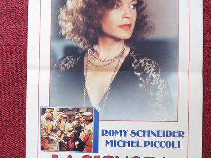 THE PASSERBY ITALIAN LOCANDINA POSTER ROMY SCHNEIDER MICHEL PICCOLI 1983 Rendezvous Cinema Movie posters