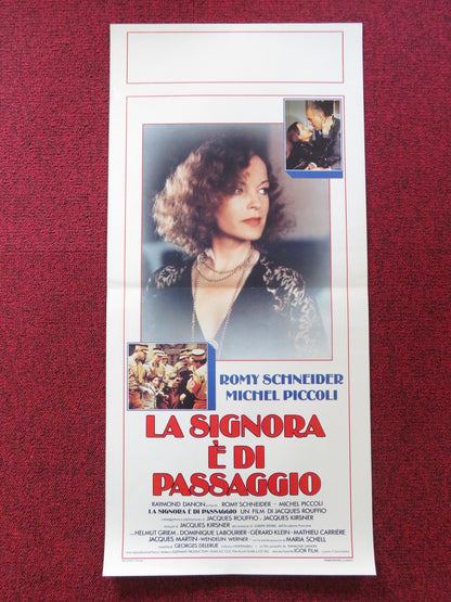 THE PASSERBY ITALIAN LOCANDINA POSTER ROMY SCHNEIDER MICHEL PICCOLI 1983 Rendezvous Cinema Movie posters