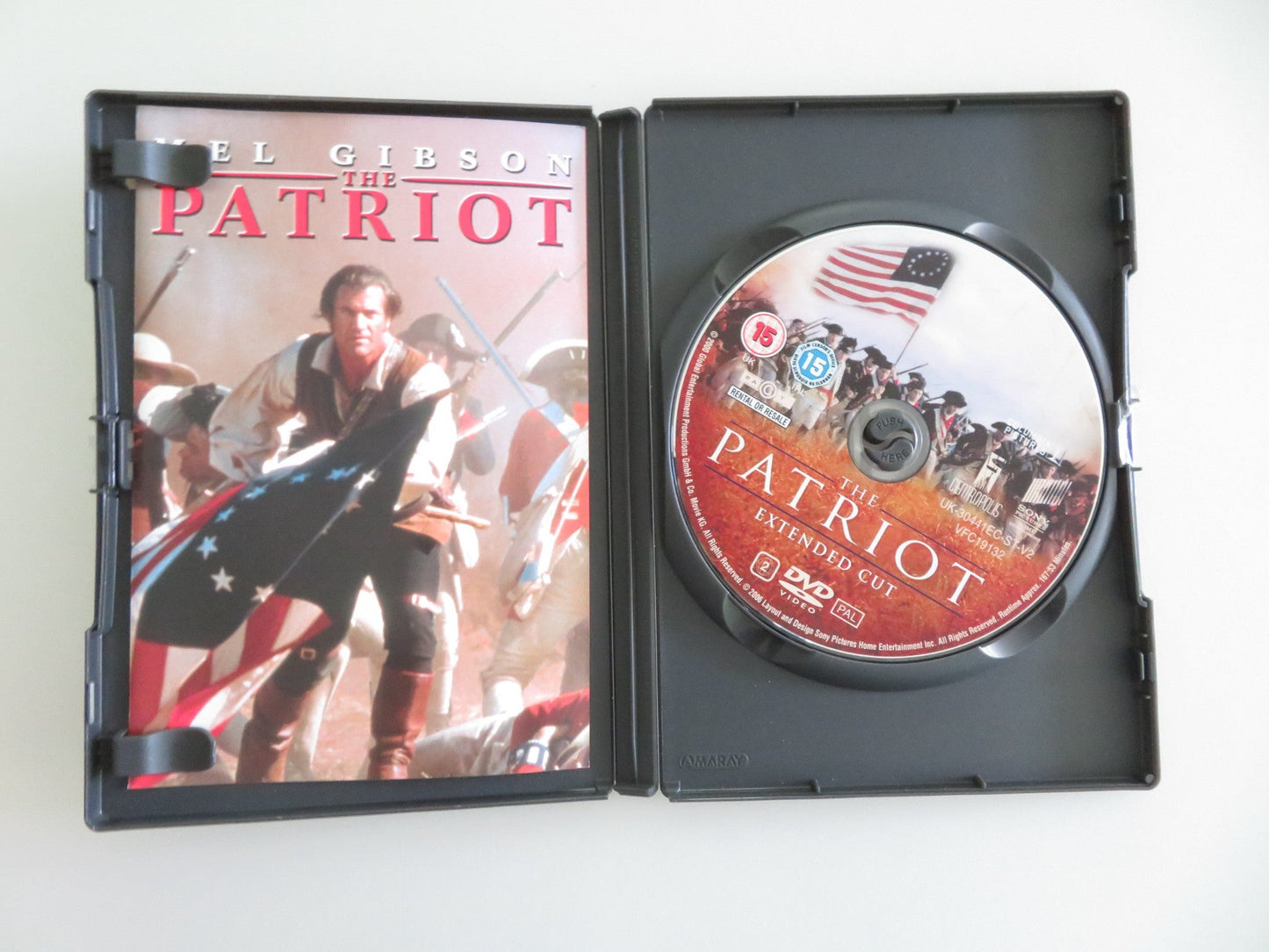 THE PATRIOT - EXTENDED CUT (DVD) MEL GIBSON HEATH LEDGER 2000 REGION 2 Movie posters
