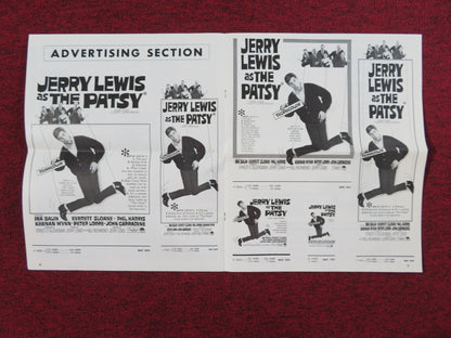 THE PATSY UNCUT PRESS BOOK FOLDED JERRY LEWIS INA BALIN 1964 Rendezvous Cinema Movie posters