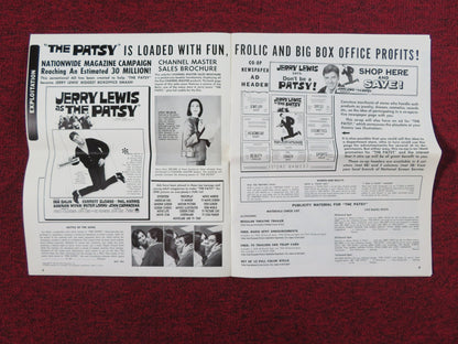 THE PATSY UNCUT PRESS BOOK FOLDED JERRY LEWIS INA BALIN 1964 Rendezvous Cinema Movie posters