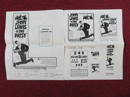 THE PATSY UNCUT PRESS BOOK FOLDED JERRY LEWIS INA BALIN 1964 Rendezvous Cinema Movie posters