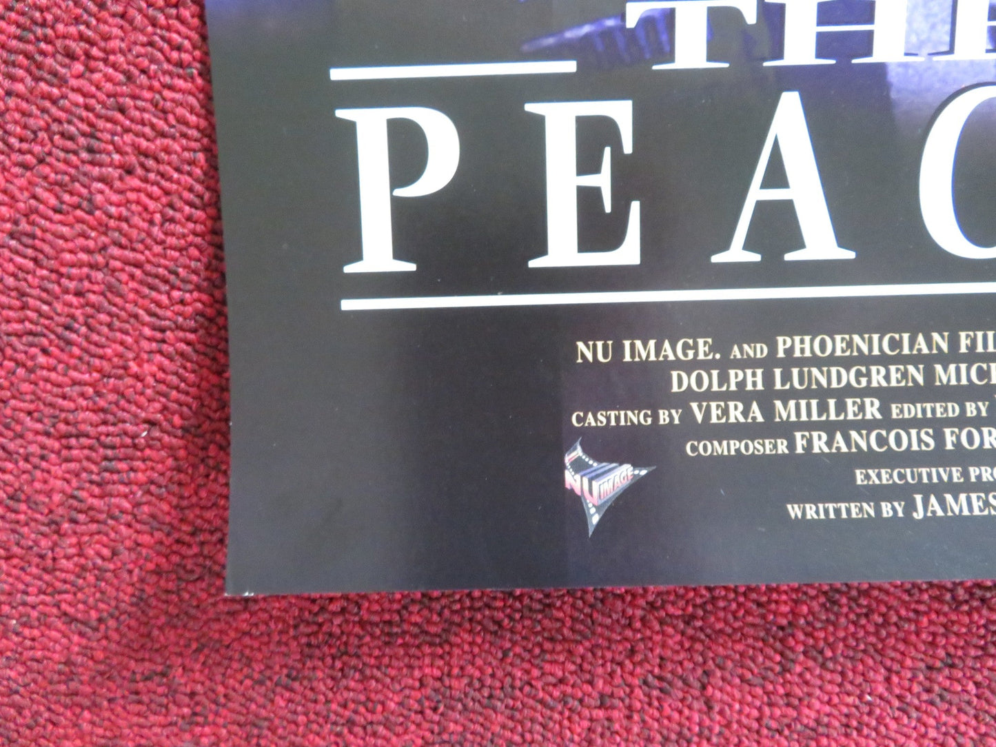 THE PEACEKEEPER VHS VIDEO POSTER DOLPH LUNDGREN MICHAEL SARRAZIN 1997 Rendezvous Cinema Movie posters