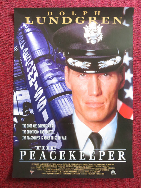 THE PEACEKEEPER VHS VIDEO POSTER DOLPH LUNDGREN MICHAEL SARRAZIN 1997 Rendezvous Cinema Movie posters