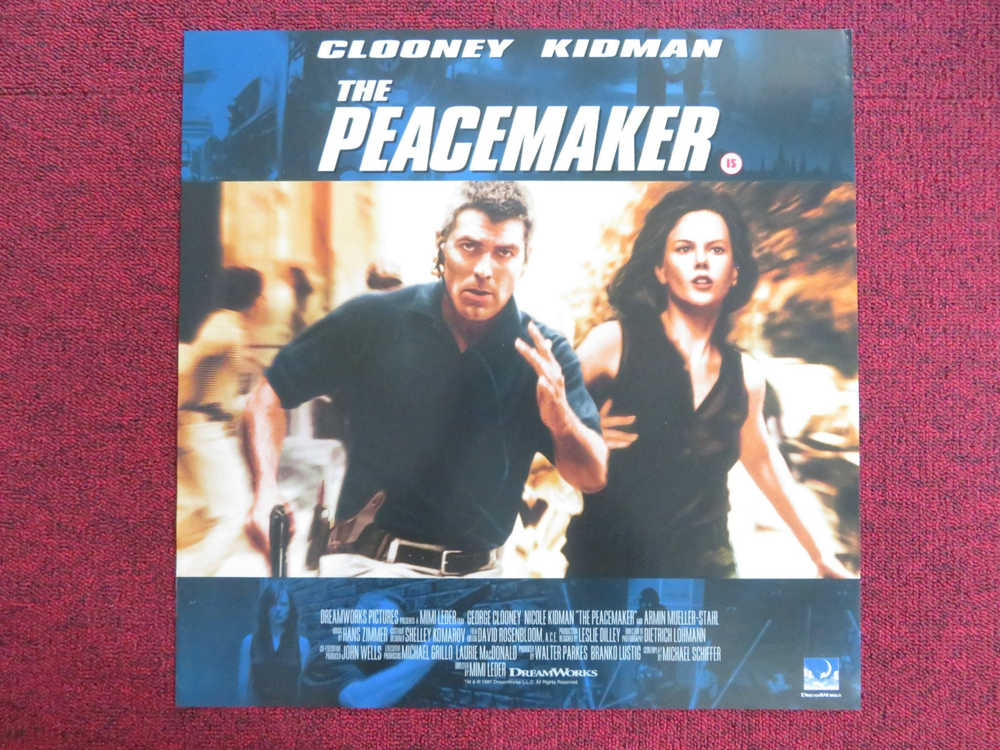 THE PEACEMAKER VHS VIDEO POSTER GEORGE CLOONEY NICOLE KIDMAN 1997 Rendezvous Cinema Movie posters