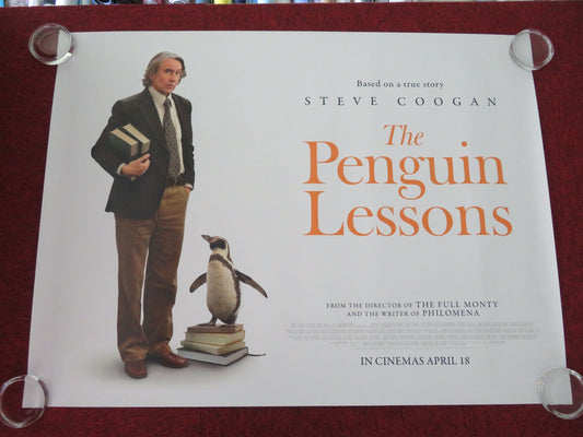The Penguin Lessons UK Quad Rolled Poster Steve Coogan Jonathan Pryce 2024 Movie posters