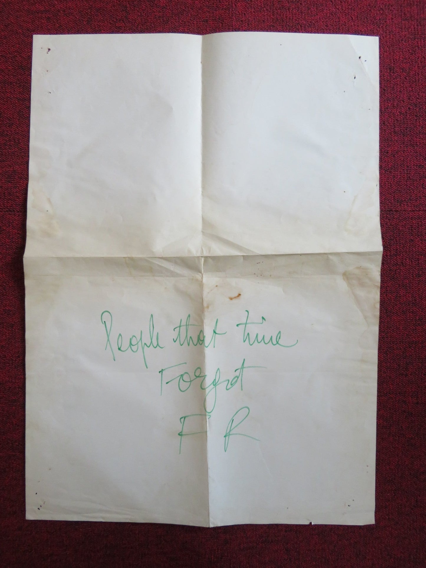 THE PEOPLE THAT TIME FORGOT ITALIAN FOTOBUSTA POSTER FOLDED PATRICK WAYNE 1977 Rendezvous Cinema Movie posters