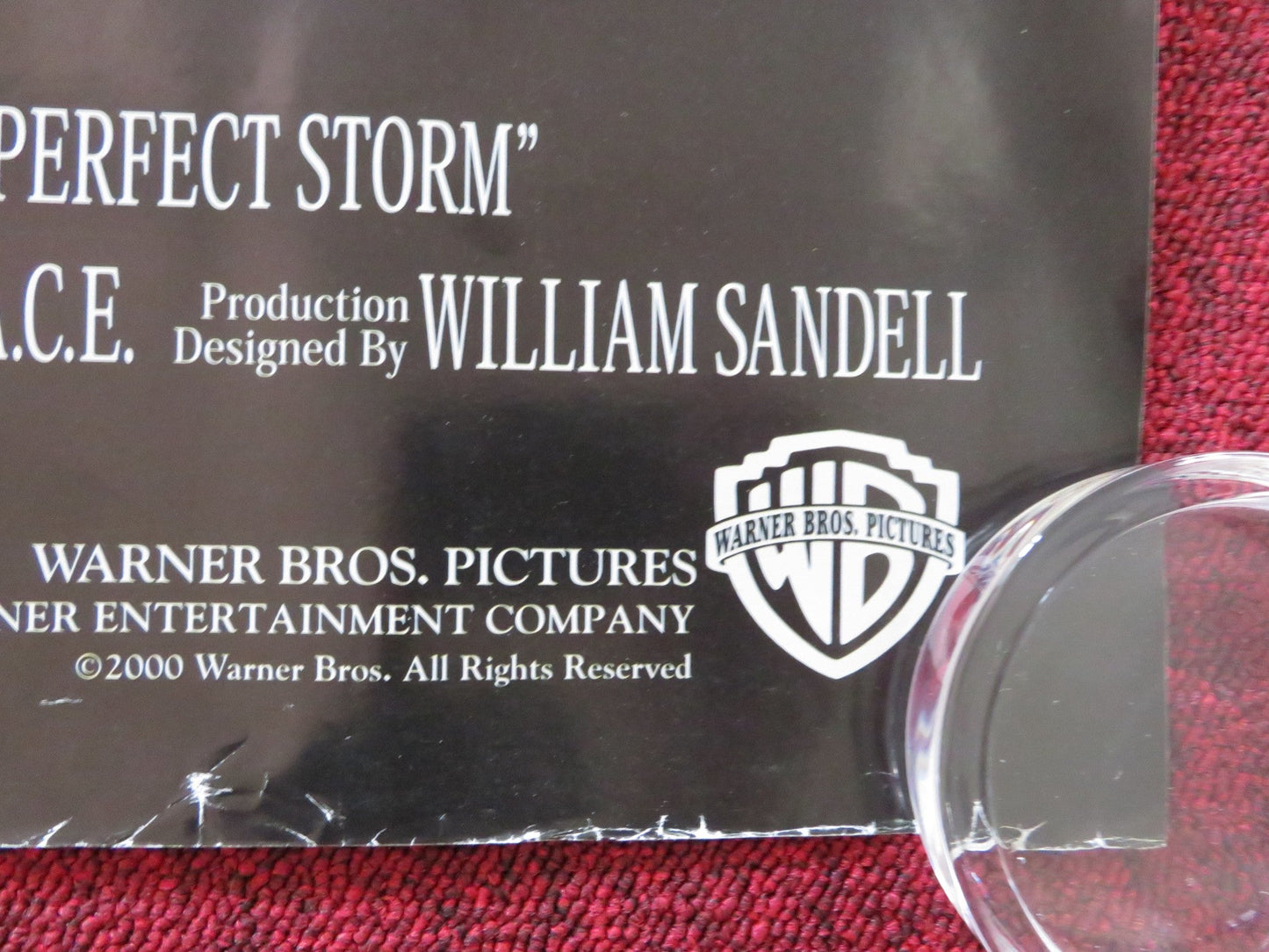 THE PERFECT STORM UK QUAD ROLLED POSTER GEORGE CLOONEY MARK WAHLBERG 2000 Rendezvous Cinema Movie posters