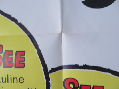 THE PERILS OF PAULINE FOLDED US ONE SHEET POSTER PAT BOONE TERRY - THOMAS 1967 Rendezvous Cinema Movie posters