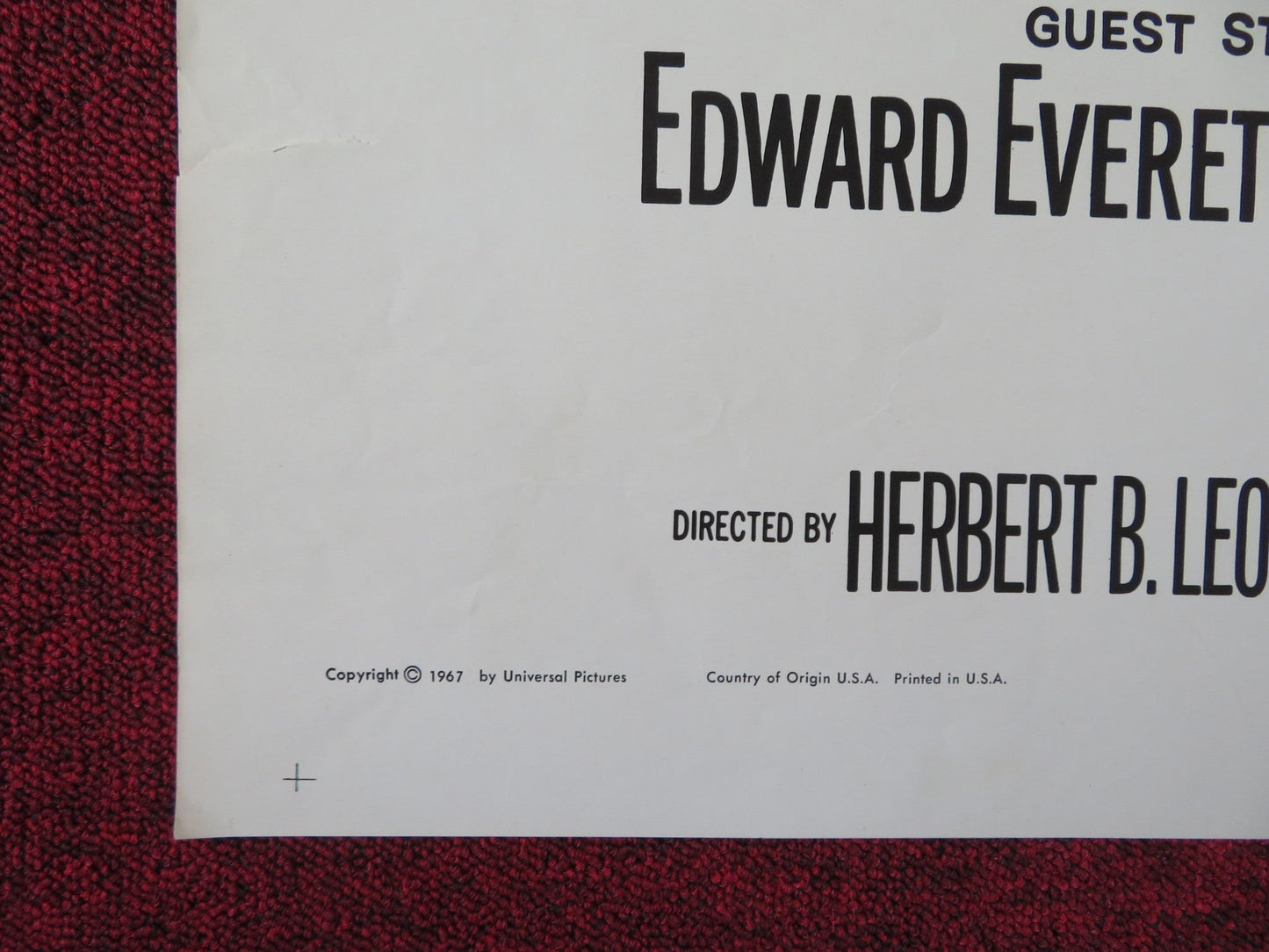 THE PERILS OF PAULINE FOLDED US ONE SHEET POSTER PAT BOONE TERRY - THOMAS 1967 Rendezvous Cinema Movie posters