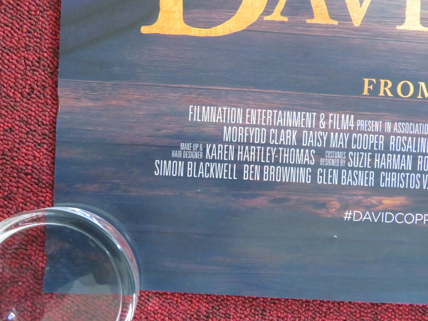 THE PERSONAL HISTORY OF DAVID COPPERFIELD US ONE SHEET ROLLED POSTER PATEL 2019 Rendezvous Cinema Movie posters